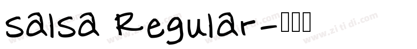 salsa Regular字体转换